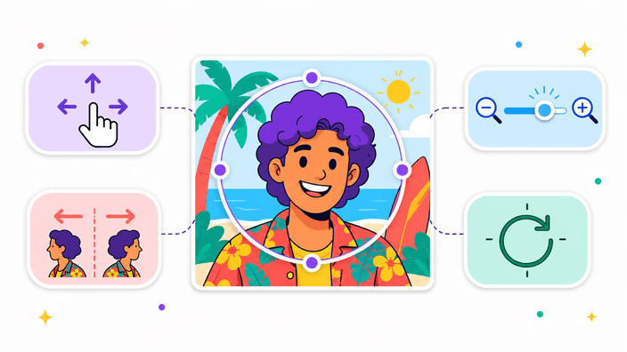 How the circle crop runs in your browser