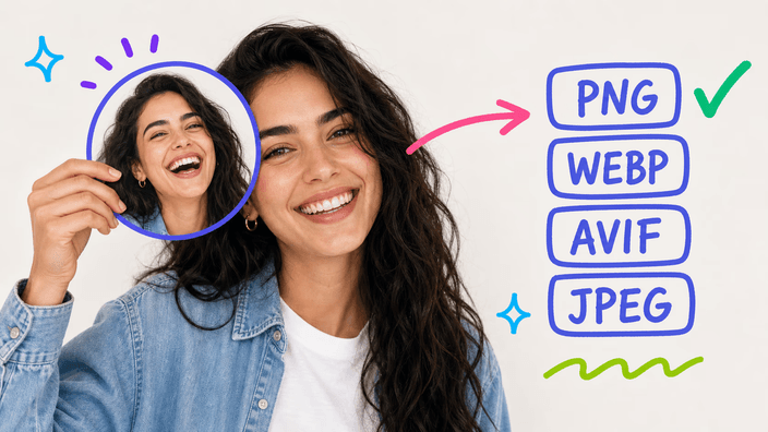 Which format should a round photo use?