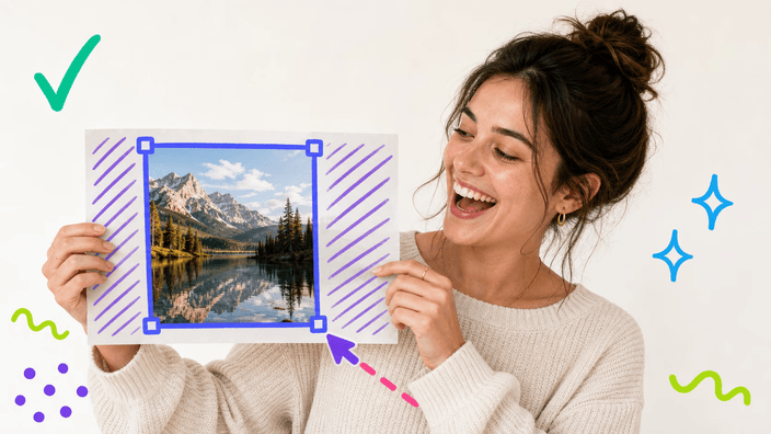 How does cropping an image work?