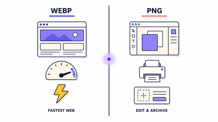 WebP or PNG — when to use each