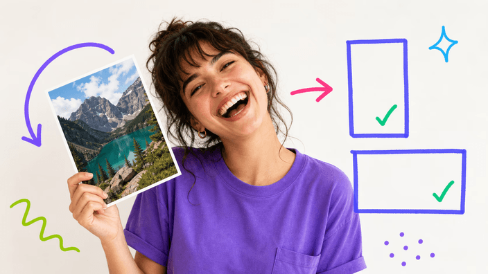 Rotate pages and set the page size