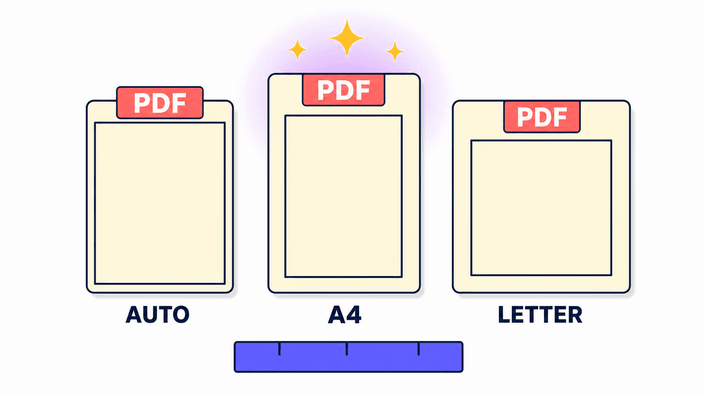 Choose page size and margin