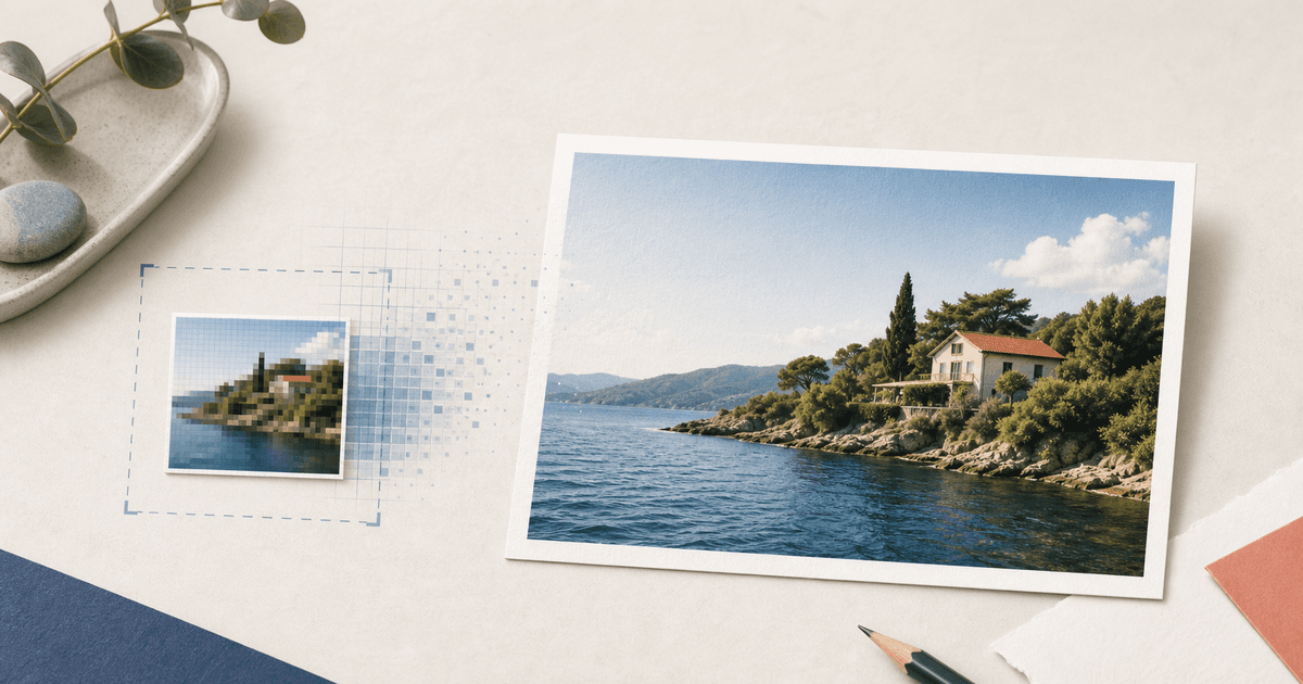 Small digital photo becoming a sharp 4x6 print
