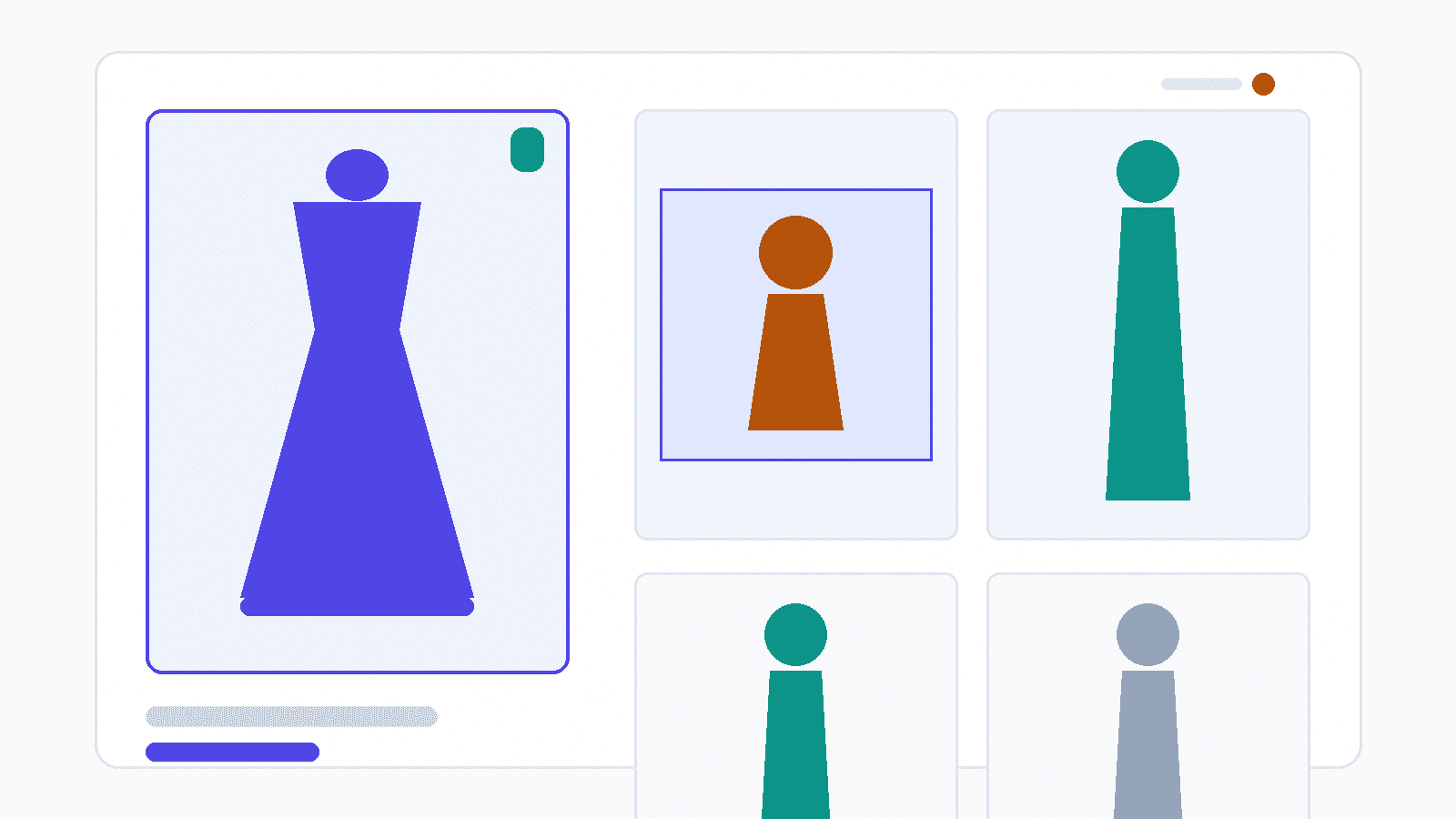 Marketplace listing mockup with a 3:4 portrait covershot beside padded square thumbnails