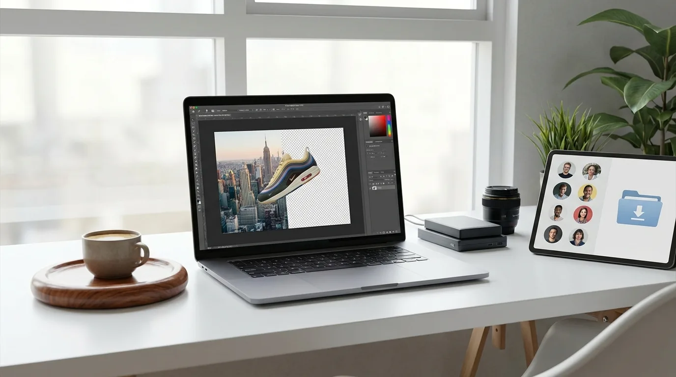 Illustration about How AI-Powered Background Removers Work